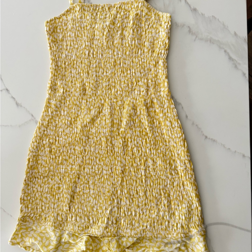 Abercrombie Girls Kids Yellow Smocked Dress